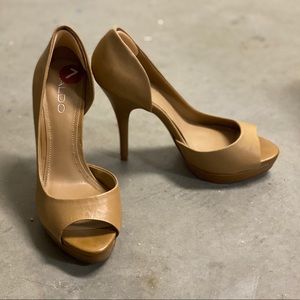 Aldo Heels, Camel/Tan color, Size 7